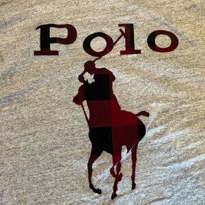 Polo Ralph Lauren Gray T-Shirt Big Pony Graphic 3XLT NWOT
